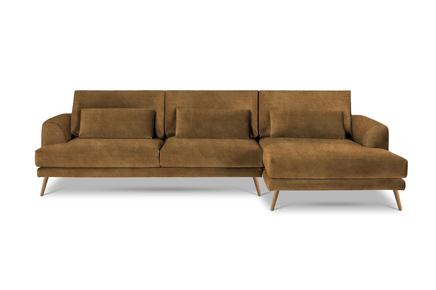 Kampinė sofa Coffee 281/160x104cm - Image 13