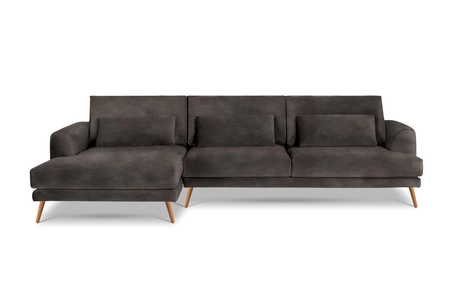 Kampinė sofa Coffee 281/160x104cm - Image 46