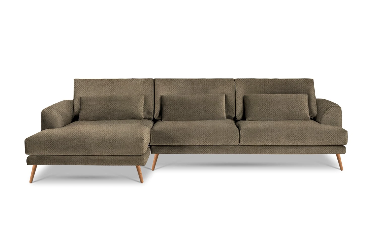 Kampinė sofa Coffee 281/160x104cm - Image 52