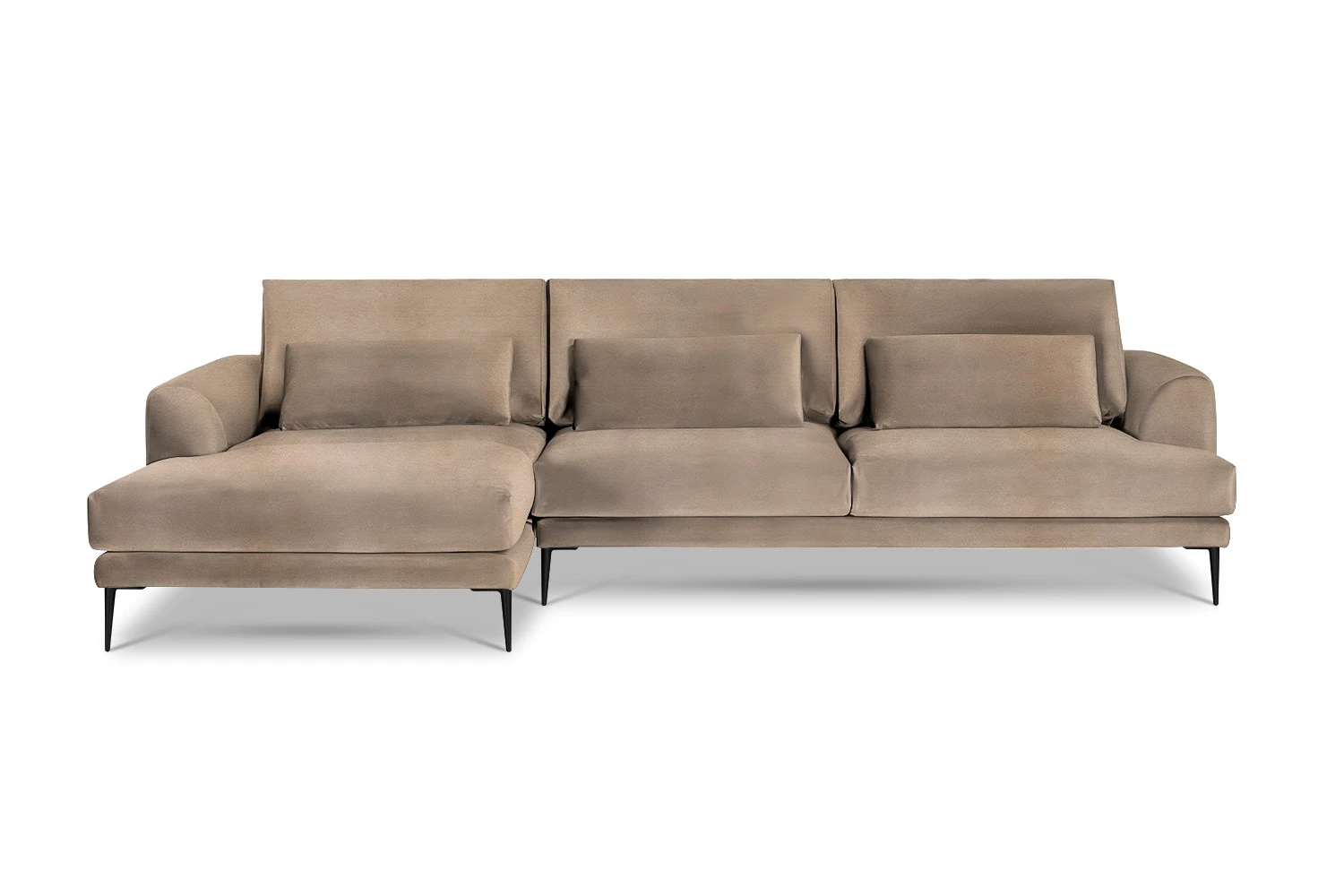 Kampinė sofa Coffee 281/160x104cm - Image 53