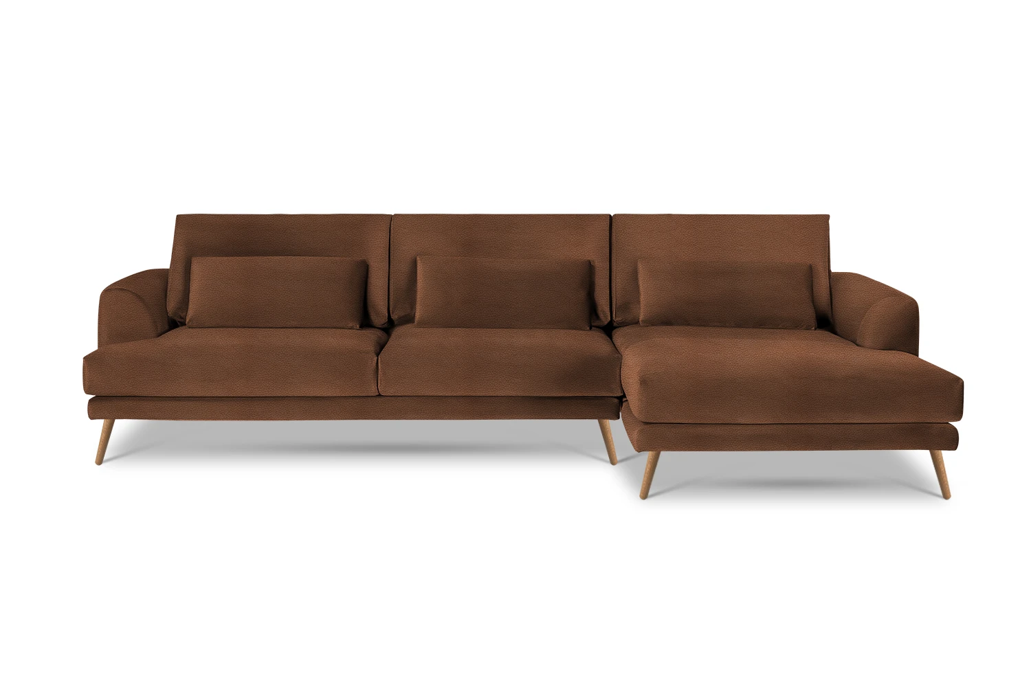 Kampinė sofa Coffee 281/160x104cm - Image 31