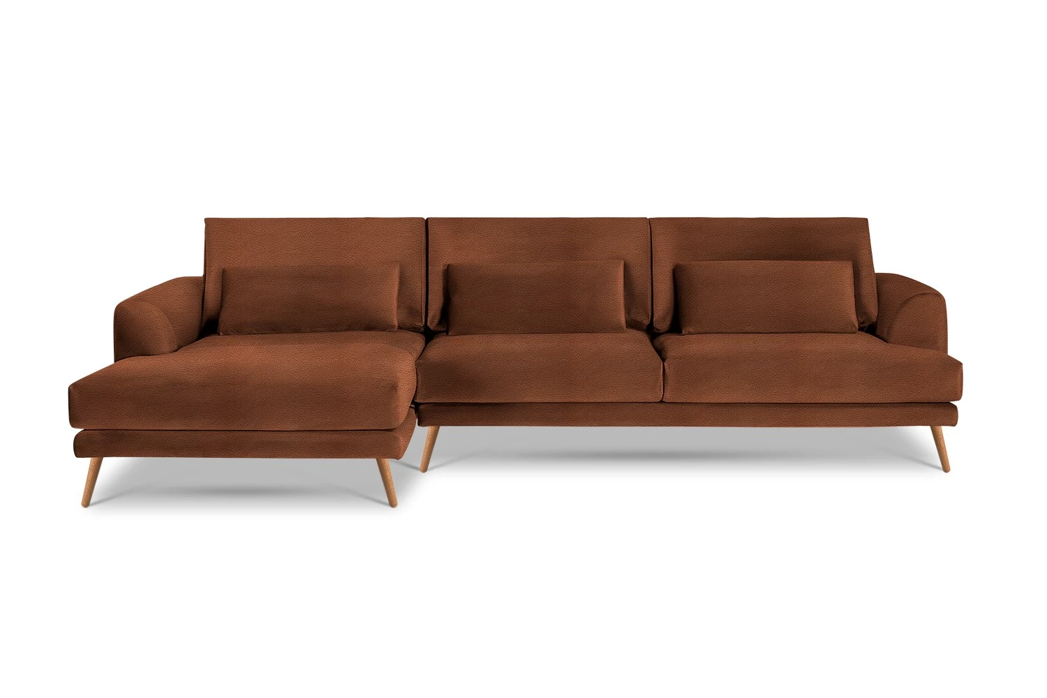 Kampinė sofa Coffee 281/160x104cm - Image 61