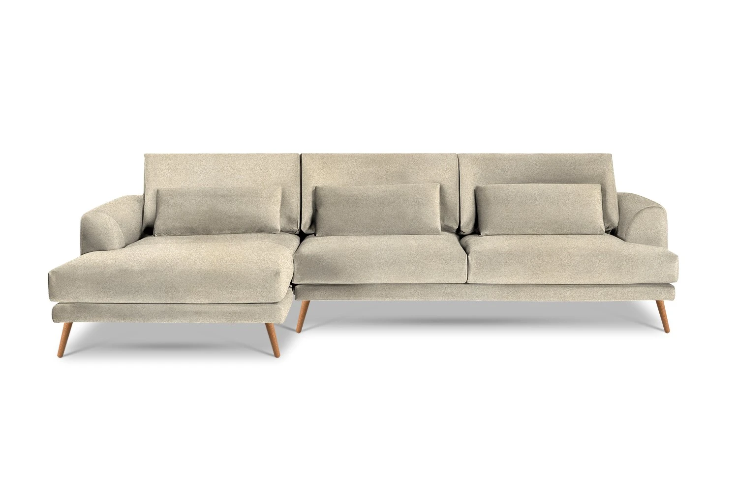 Kampinė sofa Coffee 281/160x104cm - Image 58