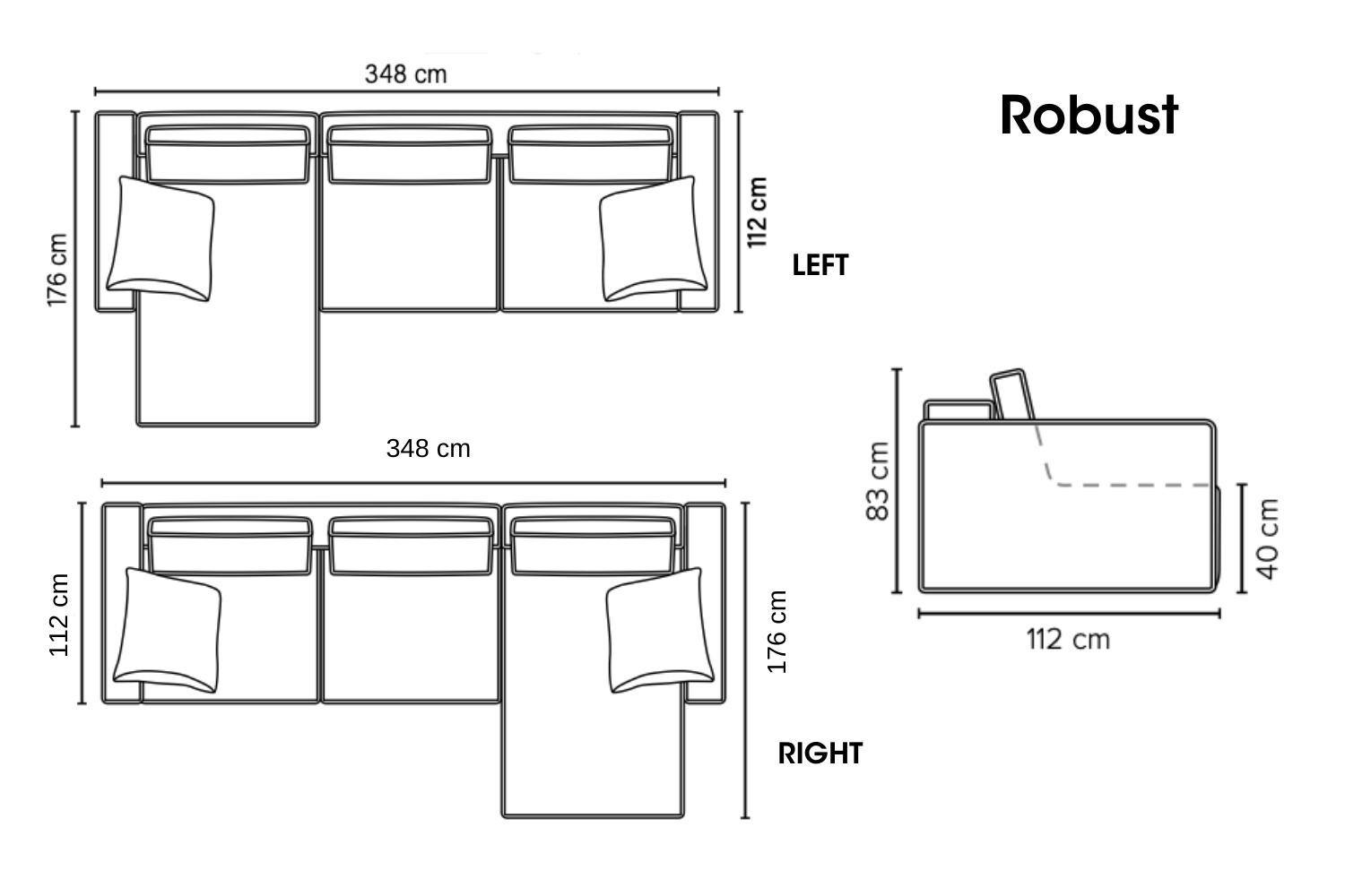 Sofa Robust 3DIV 348cm iš ekspo — изображение 2