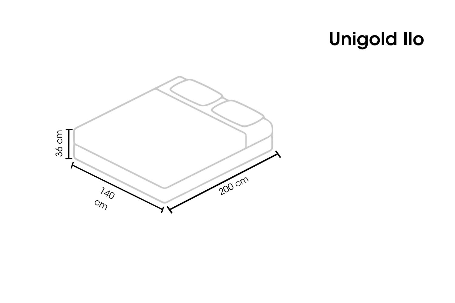 Antčiužinis Unigold ILO 140x200cm - Image 2