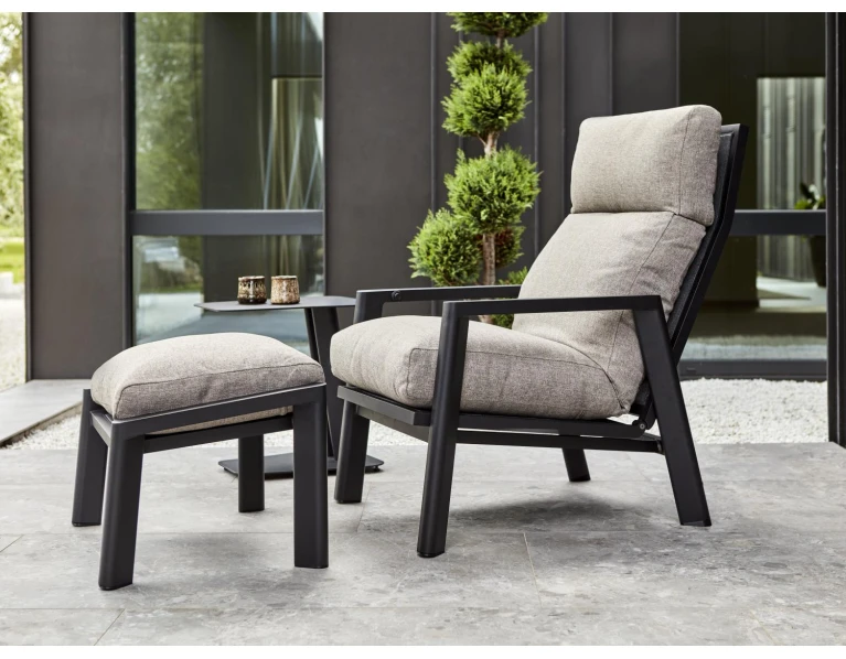 Terasos komplektas Slide anthracite/grey
