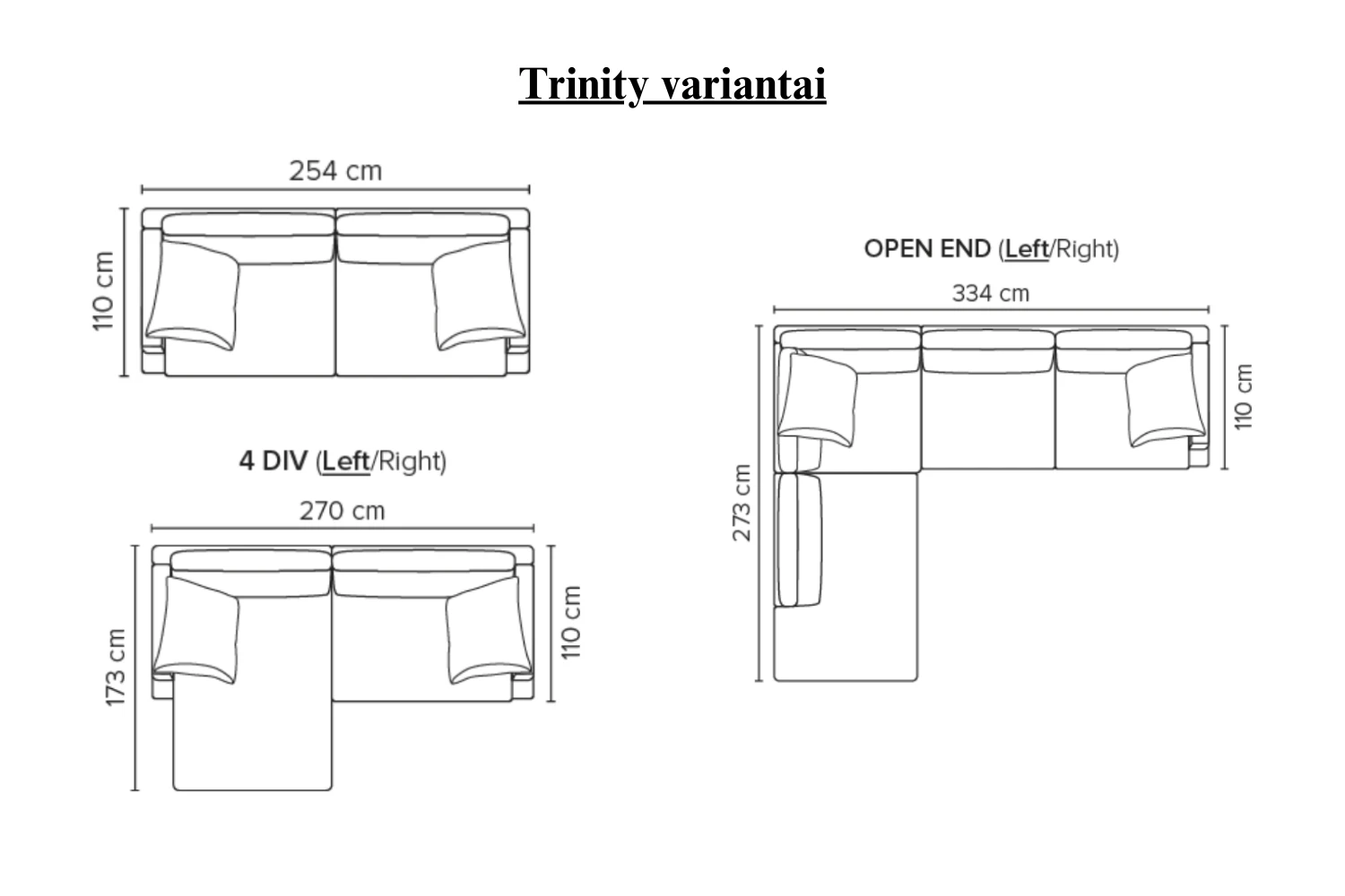 Sofa Trinity 284x110cm - Image 7