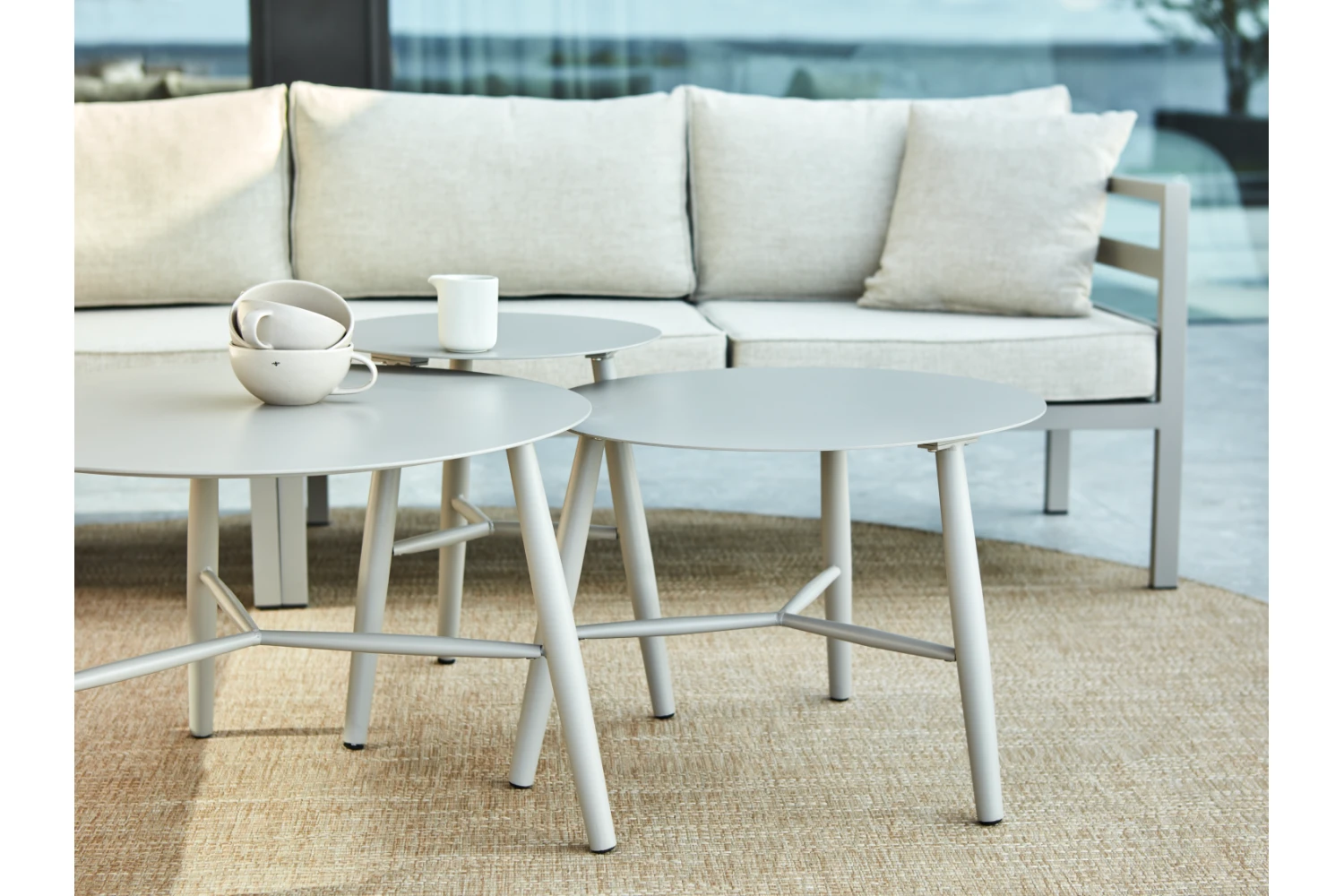 Lauko sofa Weldon chaki/sand 226x226cm - Image 8