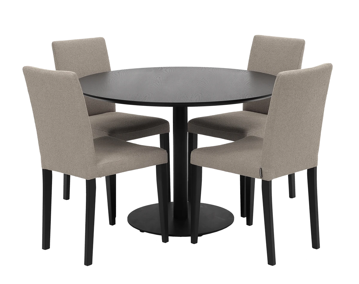 Valgomojo stalas Mood 110cm ąžuolo faneruotė - Image 3