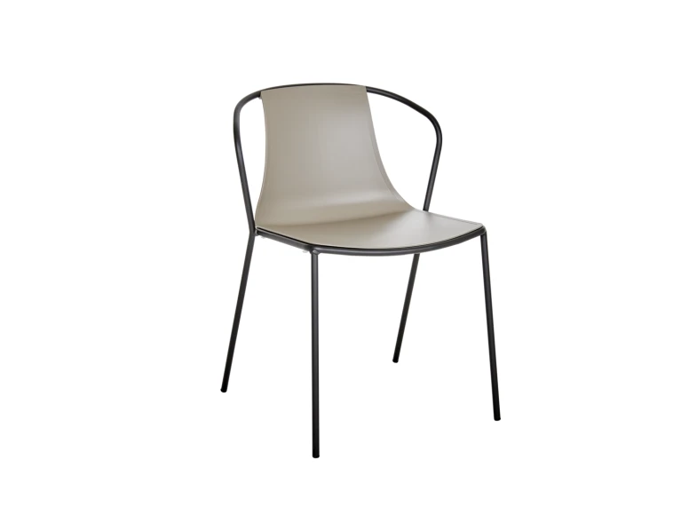 Kėdė Kasia pilka plieno rėmas