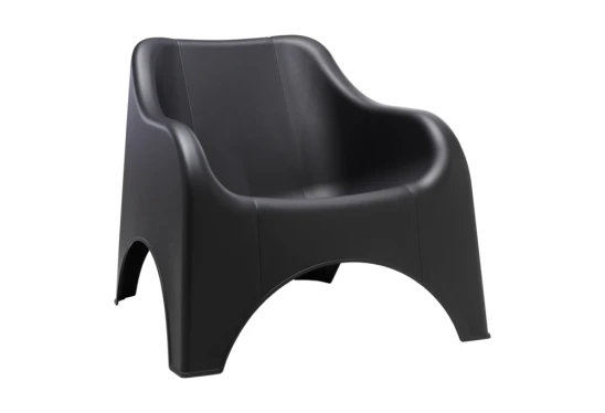 Poilsio kėdė Kumo juoda