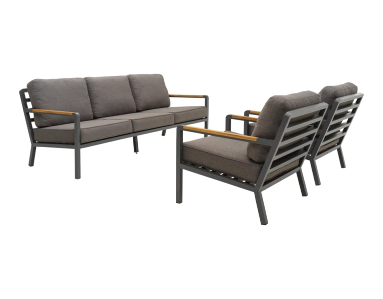 Lauko baldų komplektas Nova anthracite/soft dawn