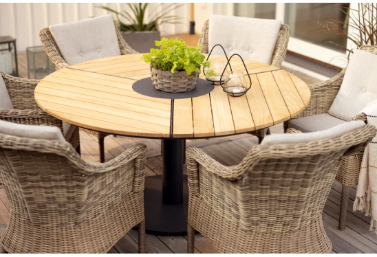 Alternative view of Lauko valgomojo stalas Peace 150cm tikmedis