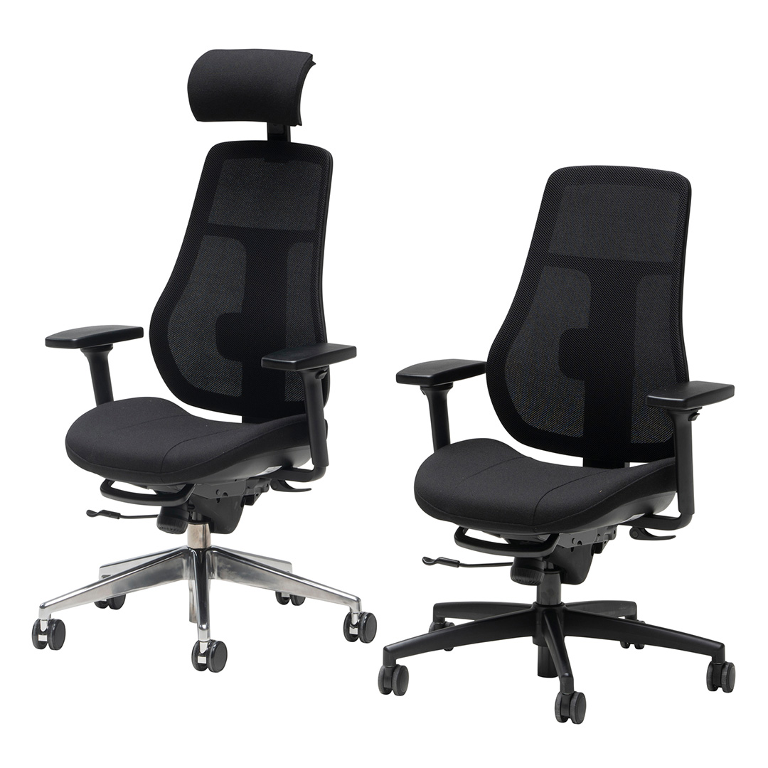 Step+ 28/38 biuro kėdė juodo tinklelio audiniu - Image 2