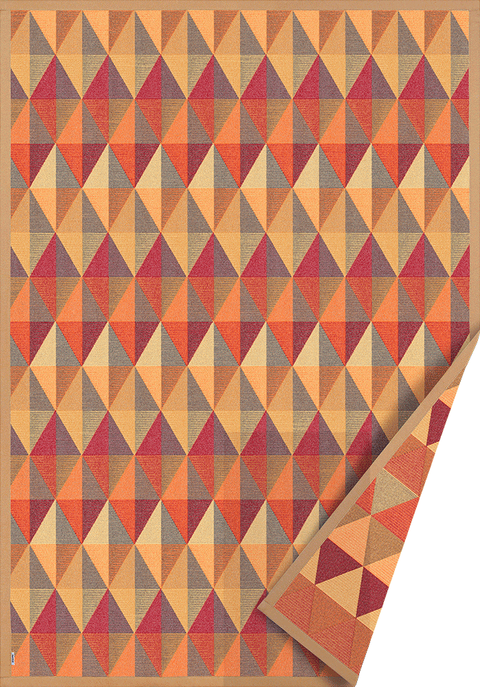 Kilimas norra gold-red