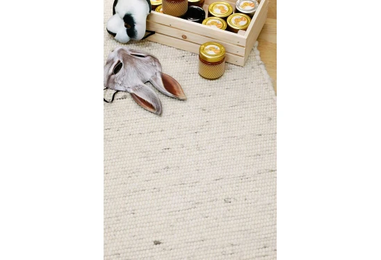 Alternative view of Vilnos kilimas Hygge white dvipusis