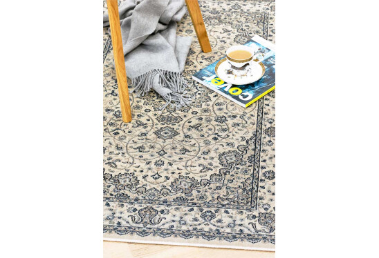 Alternative view of Kilimas Fatima sand blue viskozė