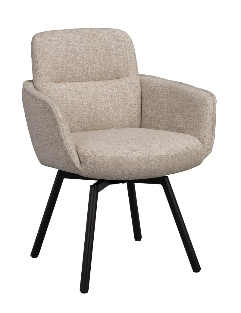 Kėdė Roswell light beige, besisukanti