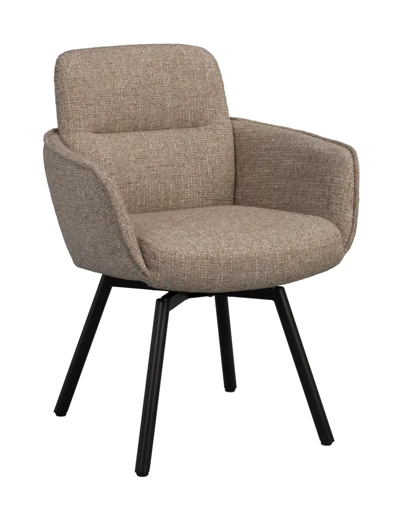 Kėdė Roswell dark beige, besisukanti